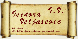 Isidora Veljašević vizit kartica